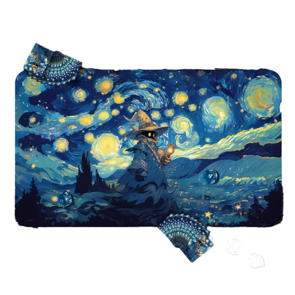 FF inspired Van Gough art style mtg playmat