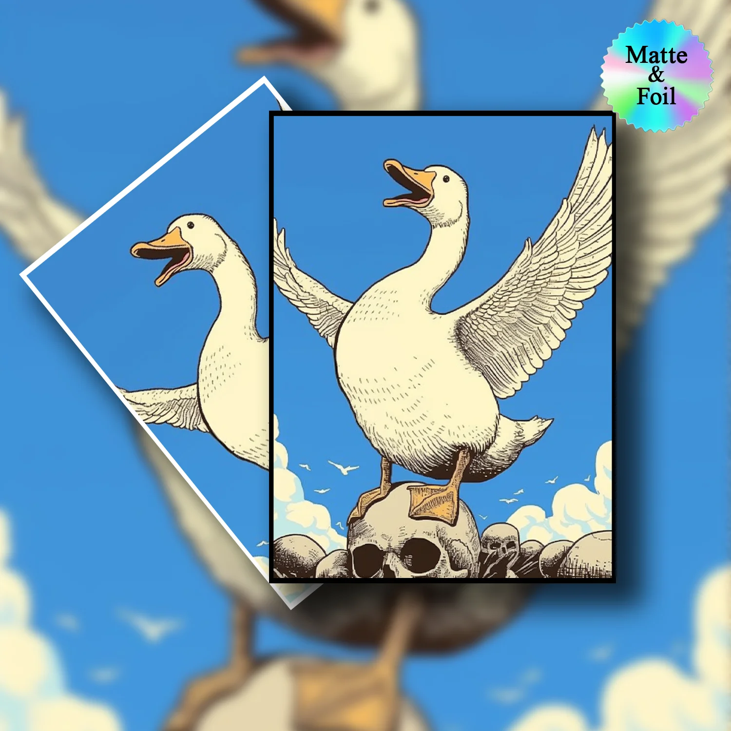 mtg card sleeves with duck on it