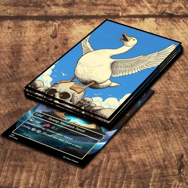 Art Card Sleeves - Skull Goose - Image 4